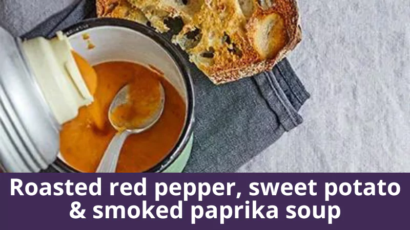 Roasted red pepper, sweet potato & smoked paprika soup