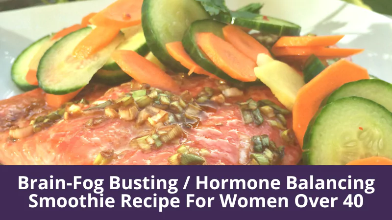 Rainbow trout with ginger carrot and cucumber